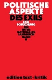 Cover von Politische Aspekte des Exils