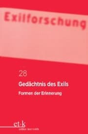 Cover von Gedächtnis des Exils