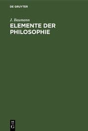 Cover von Elemente der Philosophie