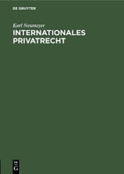 Cover von Internationales Privatrecht