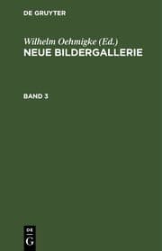 Cover von Neue Bildergallerie. Band 3