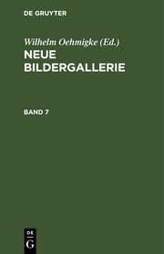 Cover von Neue Bildergallerie. Band 7