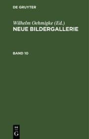 Cover von Neue Bildergallerie. Band 10