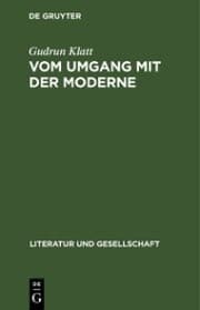 Cover von Vom Umgang mit der Moderne