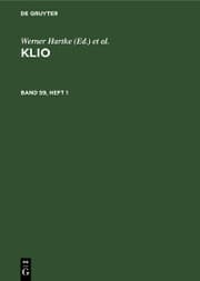 Cover von Klio. Band 59, Heft 1