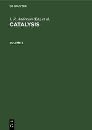 Cover von Catalysis. Volume 3
