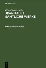 Cover von Briefe 1815-1819