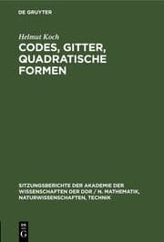 Cover von Codes, Gitter, quadratische Formen