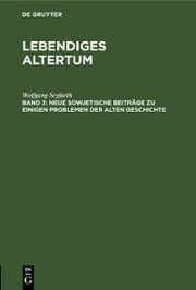 Cover von Neue sowjetische Beiträge zu einigen Problemen der alten Geschichte