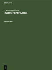 Cover von Isotopenpraxis. Band 16, Heft 1