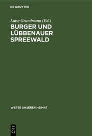 Cover von Burger und Lübbenauer Spreewald