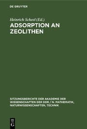 Cover von Adsorption an Zeolithen