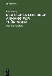 Cover von Deutsches Lesebuch. Anhang für Thüringen