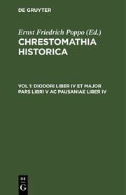 Cover von Diodori Liber IV et major pars libri V ac Pausaniae Liber IV