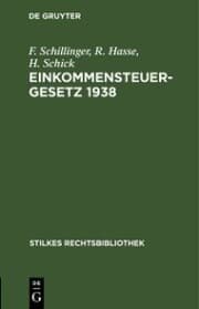 Cover von Einkommensteuergesetz 1938