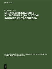 Cover von Strahleninduzierte Mutagenese (Radiation Induced Mutagenesis)