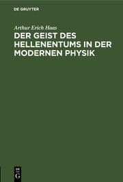 Cover von Der Geist des Hellenentums in der modernen Physik