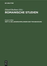 Cover von Die Liedersammlungen der Troubadours