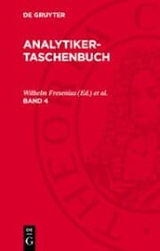 Cover von Analytiker-Taschenbuch. Band 4