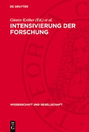 Cover von Intensivierung der Forschung