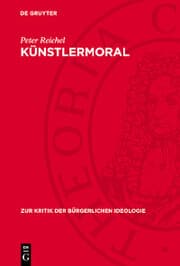 Cover von Künstlermoral