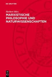 Cover von Marxistische Philosophie und Naturwissenschaften