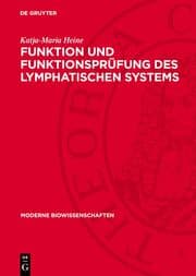 Cover von Funktion und Funktionsprüfung des lymphatischen Systems
