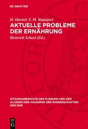 Cover von Aktuelle Probleme der Ernährung