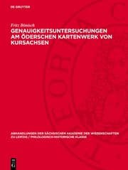 Cover von Genauigkeitsuntersuchungen am Öderschen Kartenwerk von Kursachsen