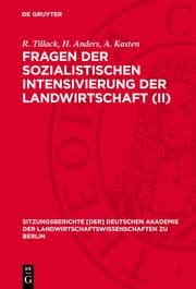 Cover von Fragen der sozialistischen Intensivierung der Landwirtschaft (II)