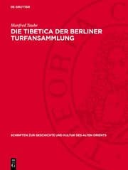 Cover von Die Tibetica der Berliner Turfansammlung