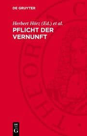 Cover von Pflicht der Vernunft