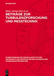 Cover von Beiträge zur Turbulenzforschung und Messtechnik