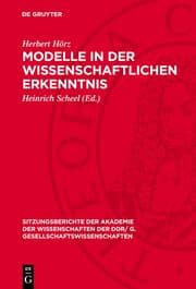Cover von Modelle in der wissenschaftlichen Erkenntnis