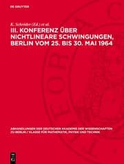 Cover von III. Konferenz über nichtlineare Schwingungen, Berlin vom 25. bis 30. Mai 1964