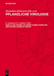 Cover von Die Virosen an Zierpflanzen, Gehölzen und Wildpflanzen in Europa