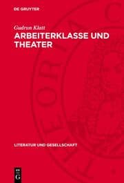 Cover von Arbeiterklasse und Theater