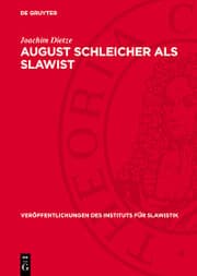 Cover von August Schleicher als Slawist