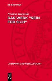 Cover von Das Werk 'rein für sich'
