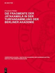 Cover von Die Fragmente der J¿takam¿l¿ in der Turfansammlung der Berliner Akademie