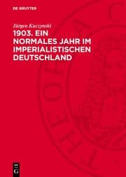 Cover von 1903. Ein normales Jahr im imperialistischen Deutschland