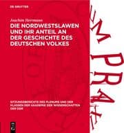 Cover von Die Nordwestslawen und ihr Anteil an der Geschichte des deutschen Volkes