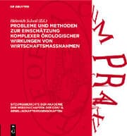 Cover von Probleme und Methoden zur Einschätzung komplexer ökologischer Wirkungen von Wirtschaftsmaßnahmen