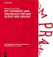 Cover von Mit Tatkraft und Weitblick für das Glück des Volkes