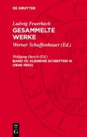 Cover von Kleinere Schriften III (1846-1850)