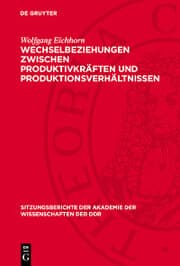 Cover von Wechselbeziehungen zwischen Produktivkräften und Produktionsverhältnissen