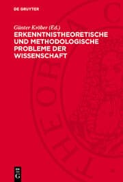 Cover von Erkenntnistheoretische und methodologische Probleme der Wissenschaft