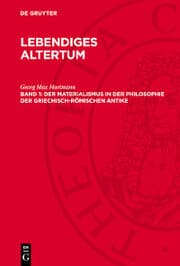 Cover von Der Materialismus in der Philosophie der griechisch-römischen Antike