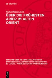 Cover von Über die frühesten Arier im alten Orient