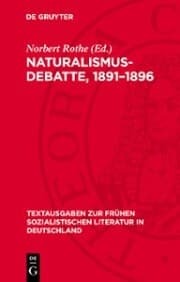 Cover von Naturalismus-Debatte, 1891-1896